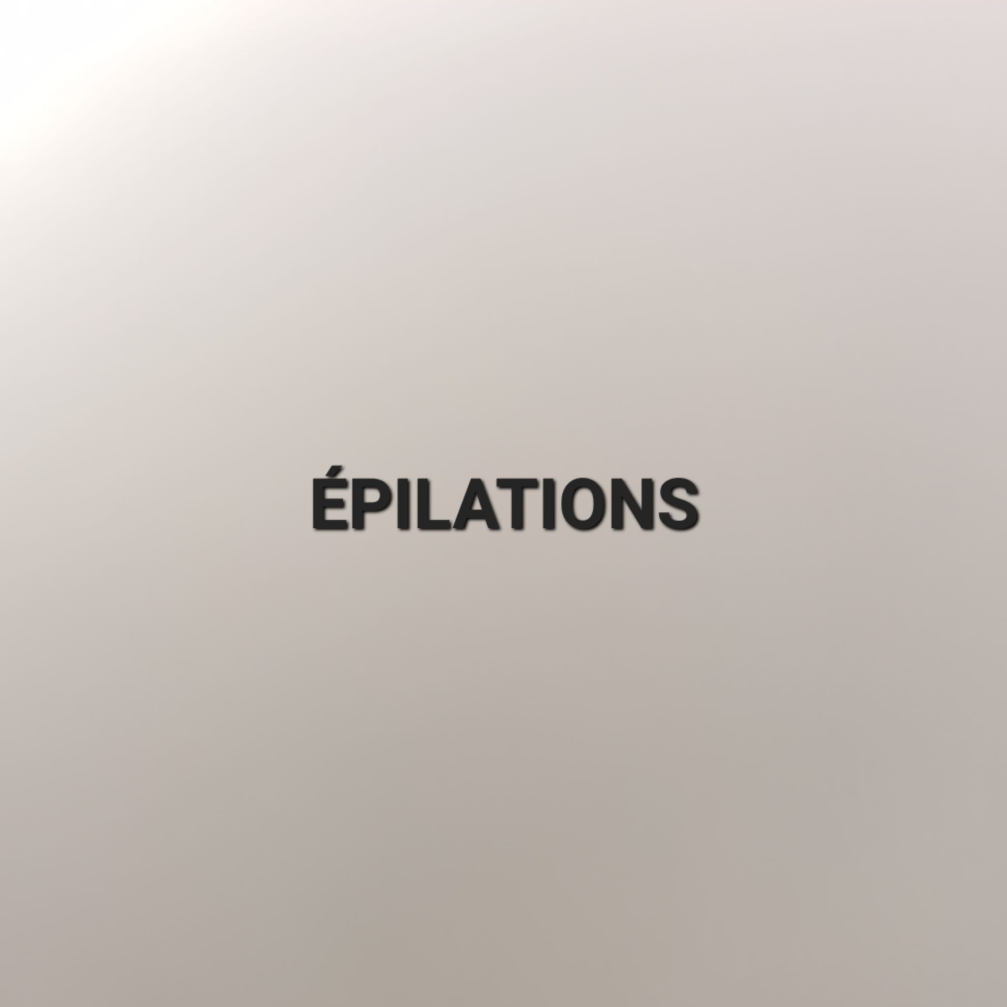 TARIFS EPILATIONS